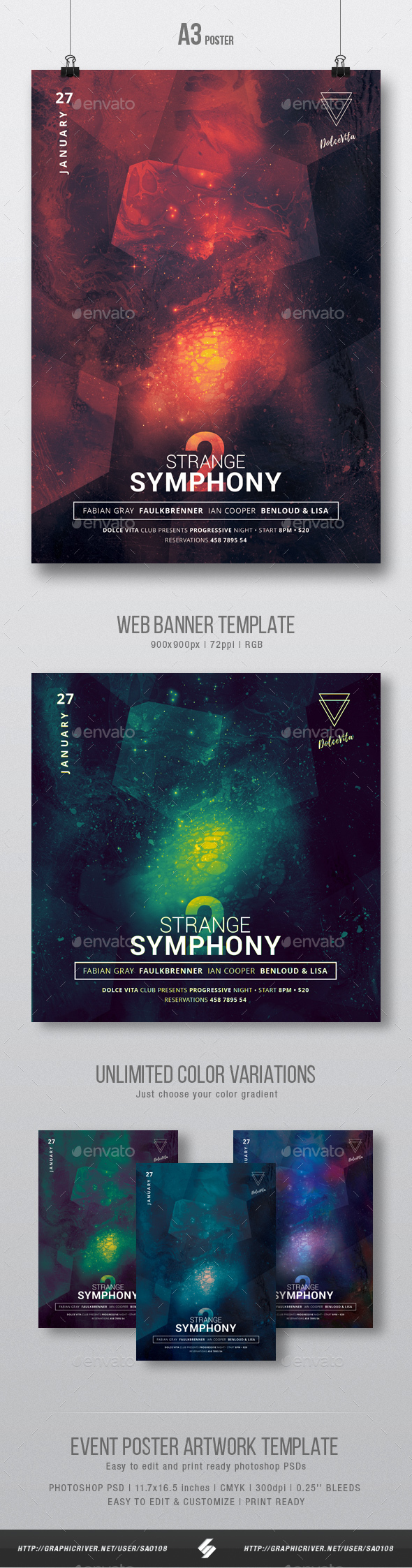 GraphicRiver Strange Symphony vol.2 Minimal Party Flyer Poster Artwork Template A3 20957538 GraphicRiver Strange Symphony vol.2 Minimal Party Flyer Poster Artwork Template A3 20957538