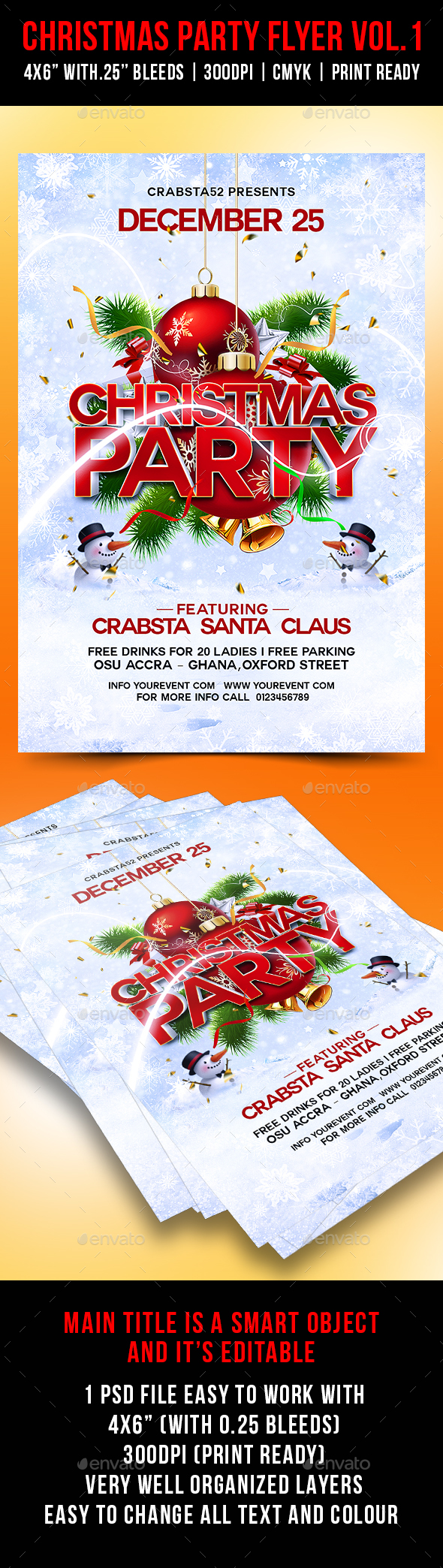 Christmas Party Flyer Vol.1 - Flyers Print Templates