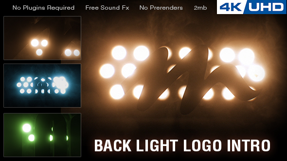 Backlight Logo Intro - VideoHive 20957792