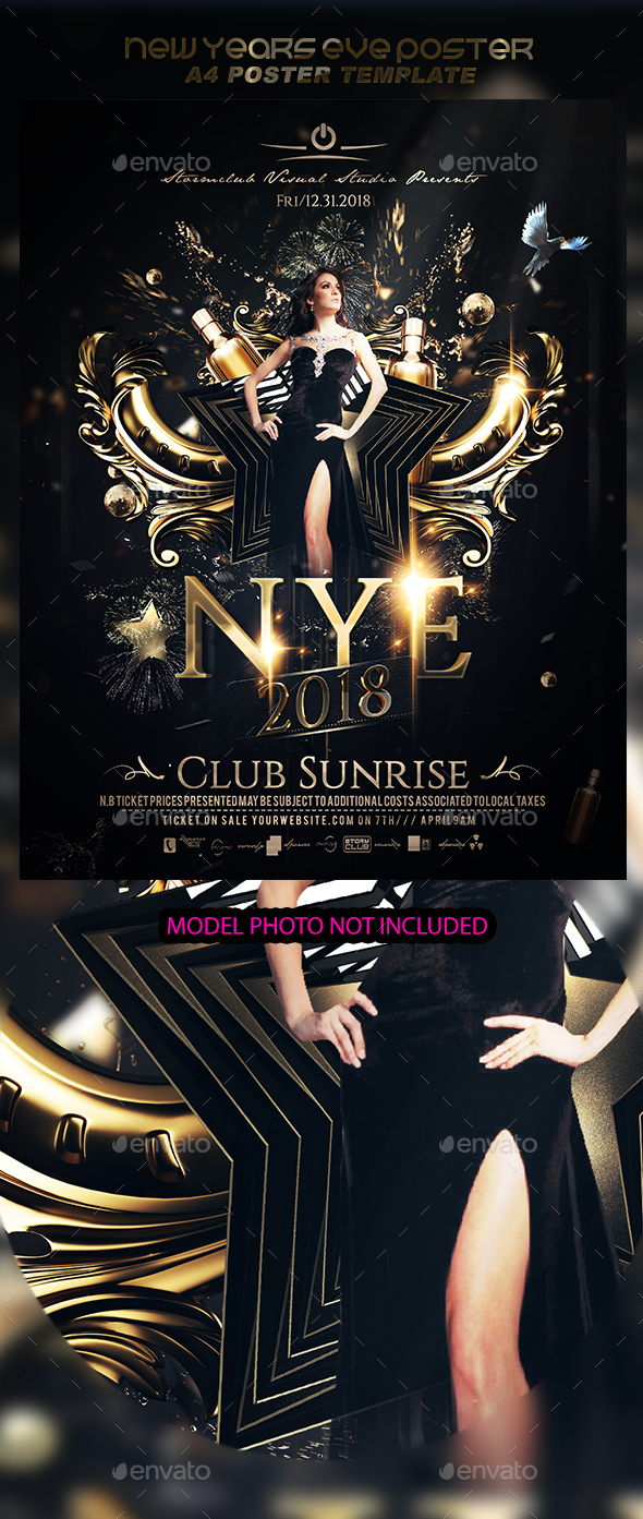 New Years Eve Poster - Events Flyers