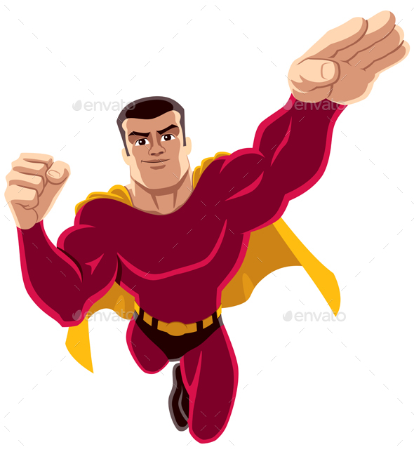 GraphicRiver Superhero Flying 4 20957836 GraphicRiver Superhero Flying 4 20957836