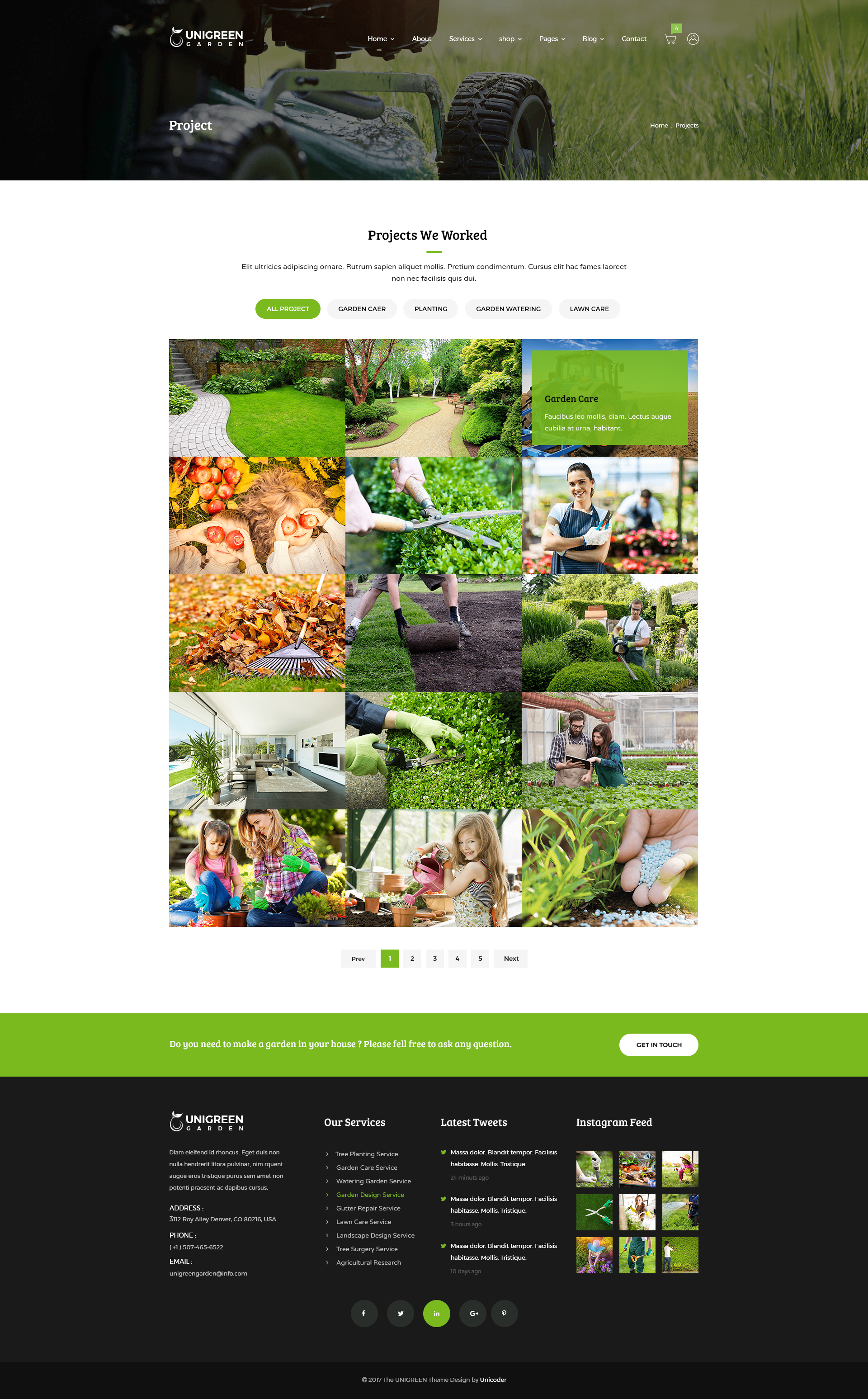 free lawn care website templates