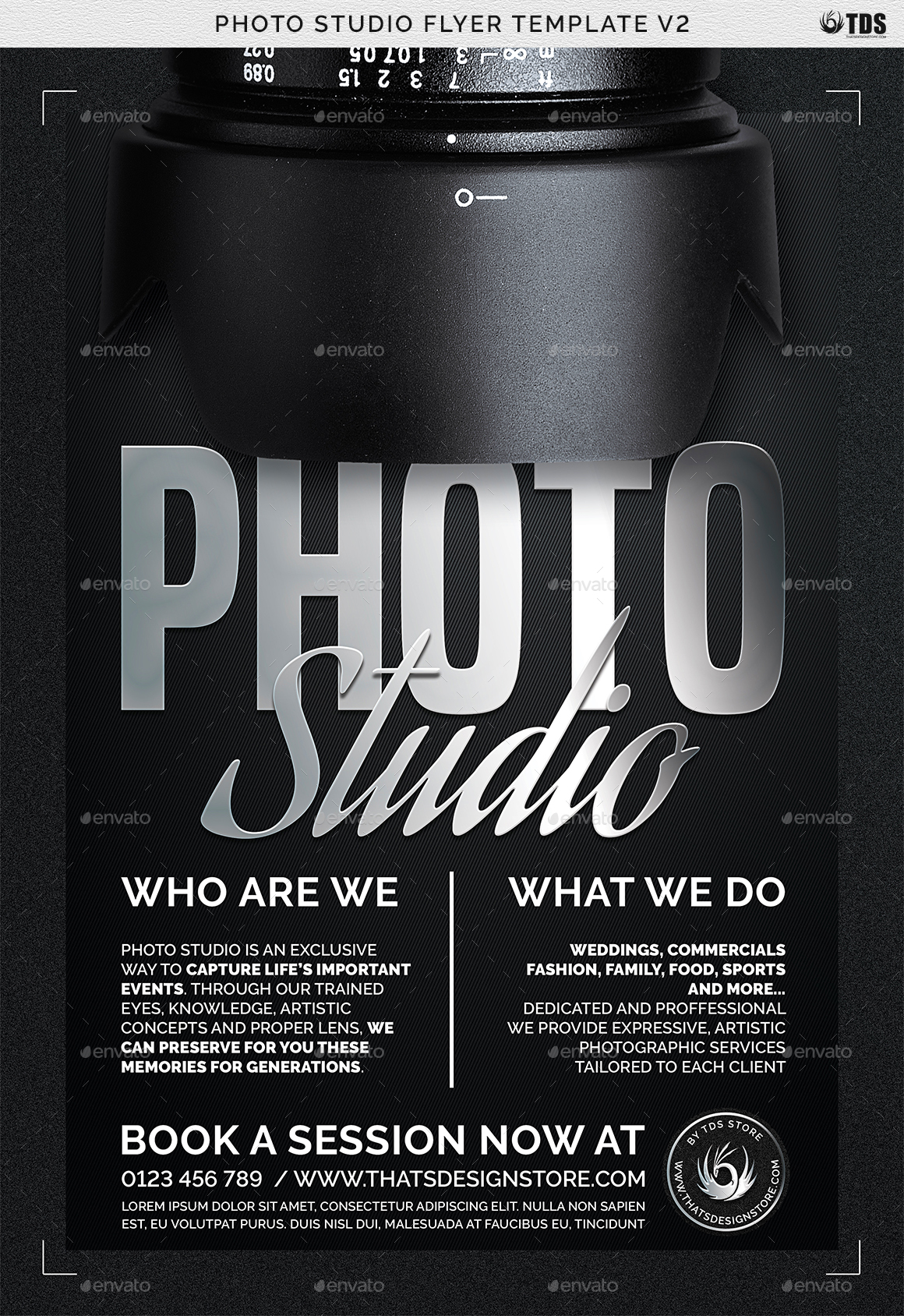 photo studio flyer template v2 by lou606 graphicriver photo studio flyer