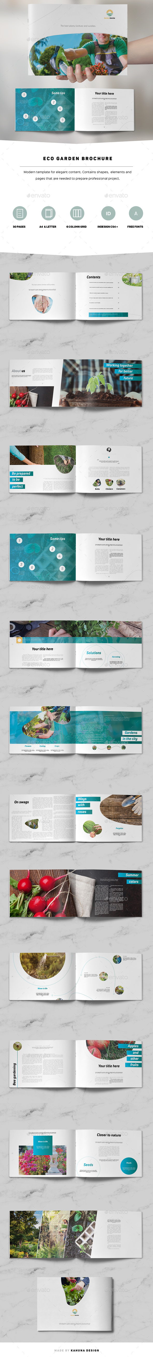 Eco Garden Brochure Landscape - Informational Brochures