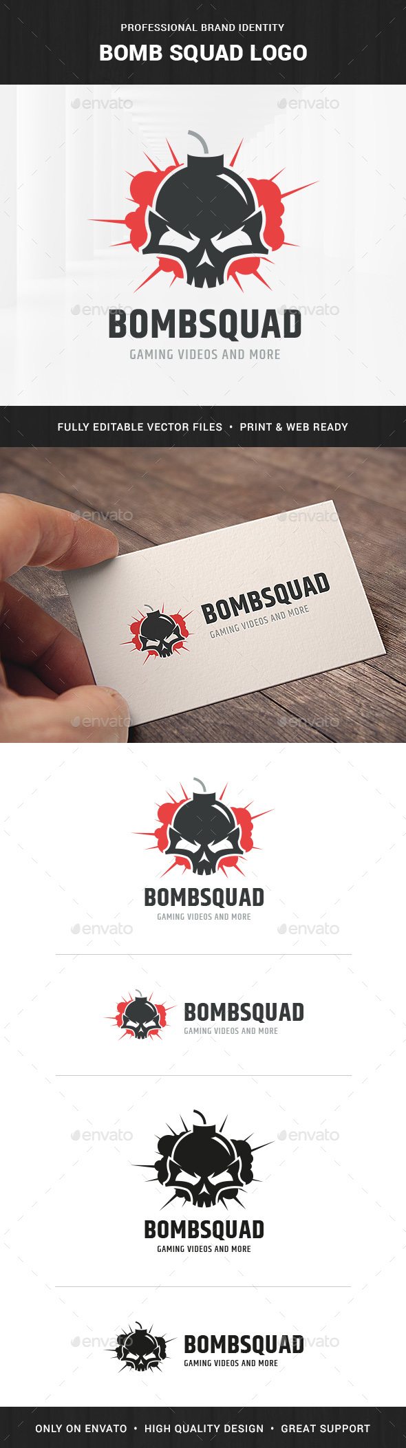 Bomb Squad Logo Template - Humans Logo Templates