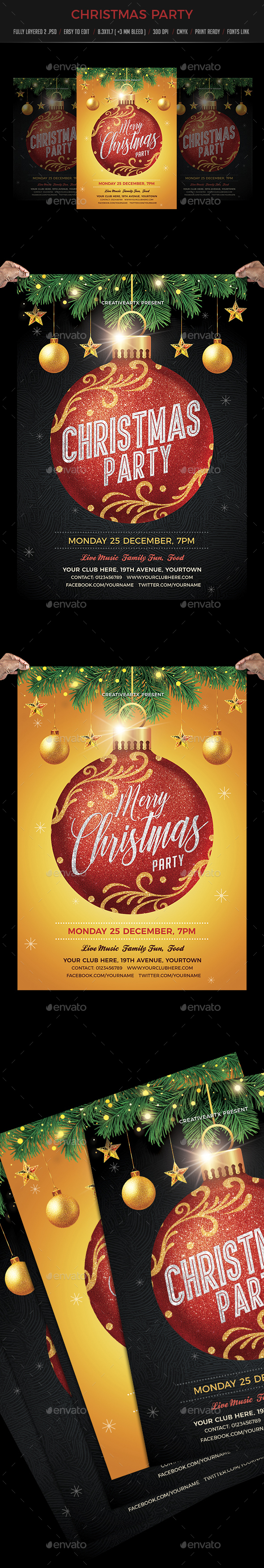 Christmas Party - Events Flyers