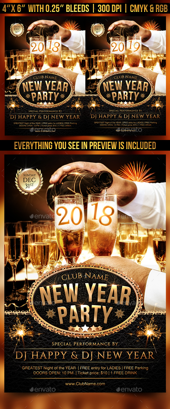 GraphicRiver New Year Party Flyer Template 20941353 GraphicRiver New Year Party Flyer Template 20941353