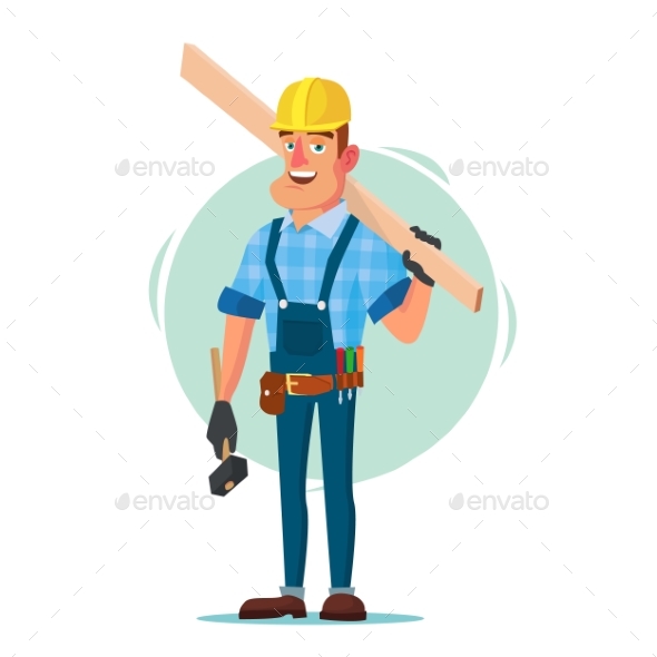 GraphicRiver Timber Frame House Construction Worker Vector 20960184 GraphicRiver Timber Frame House Construction Worker Vector 20960184
