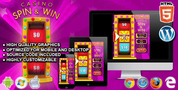 CodeCanyon Casino Spin and Win HTML5 Casino Game 20960302 CodeCanyon Casino Spin and Win HTML5 Casino Game 20960302