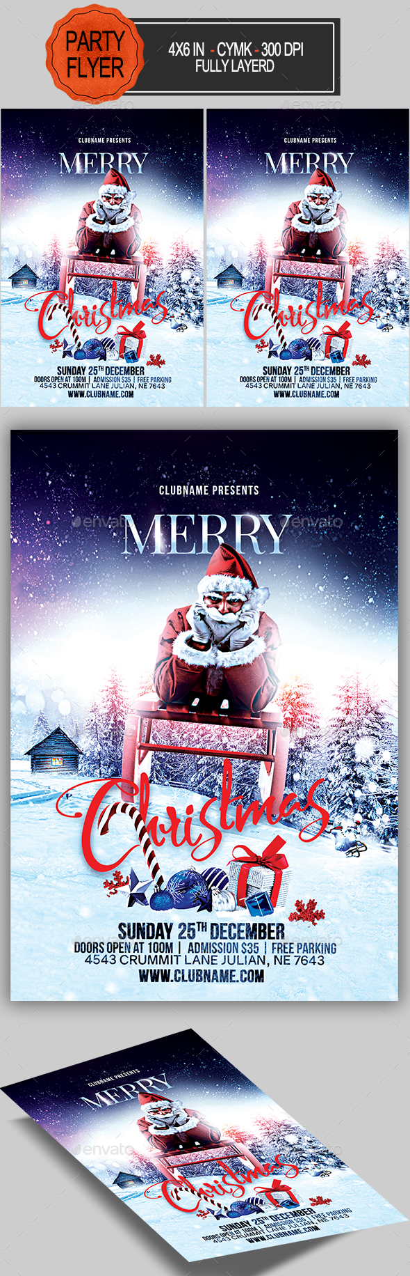 GraphicRiver Merry Christmas Flyer 20960861 GraphicRiver Merry Christmas Flyer 20960861