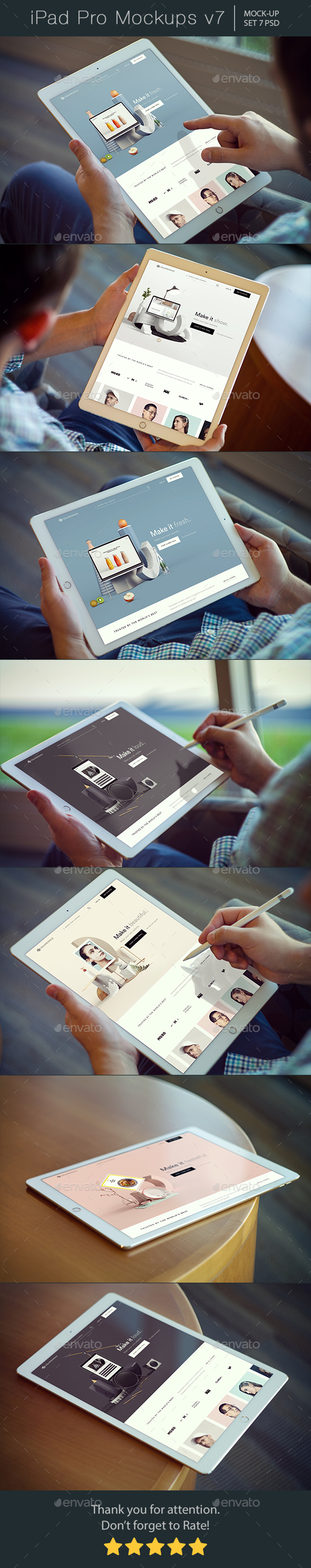 GraphicRiver Pad Pro Mockups v7 20961593 GraphicRiver Pad Pro Mockups v7 20961593