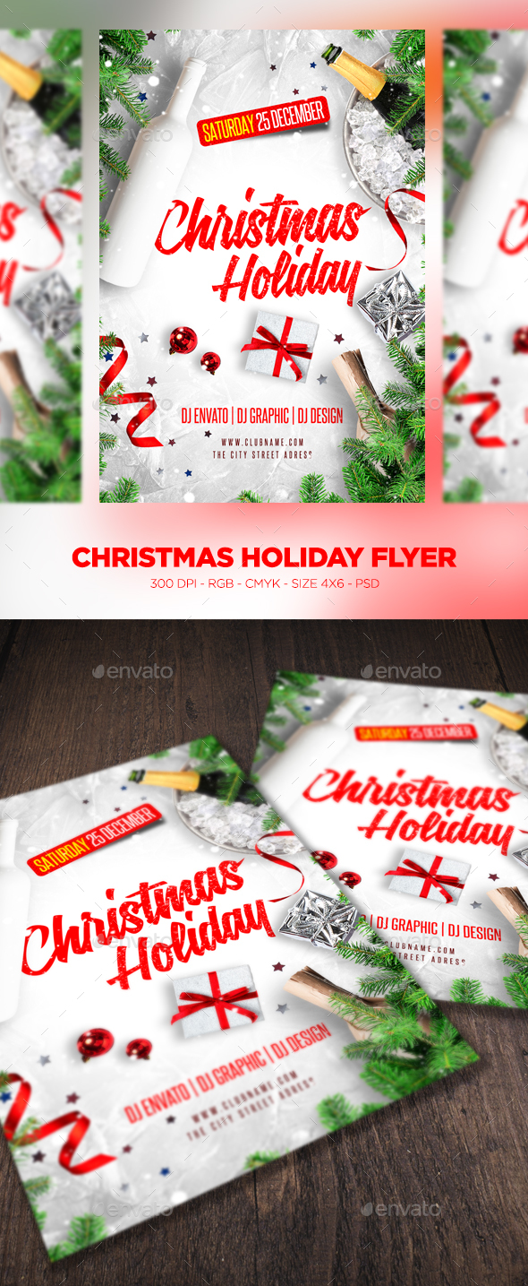 GraphicRiver Christmas Holiday Flyer 20961687 GraphicRiver Christmas Holiday Flyer 20961687