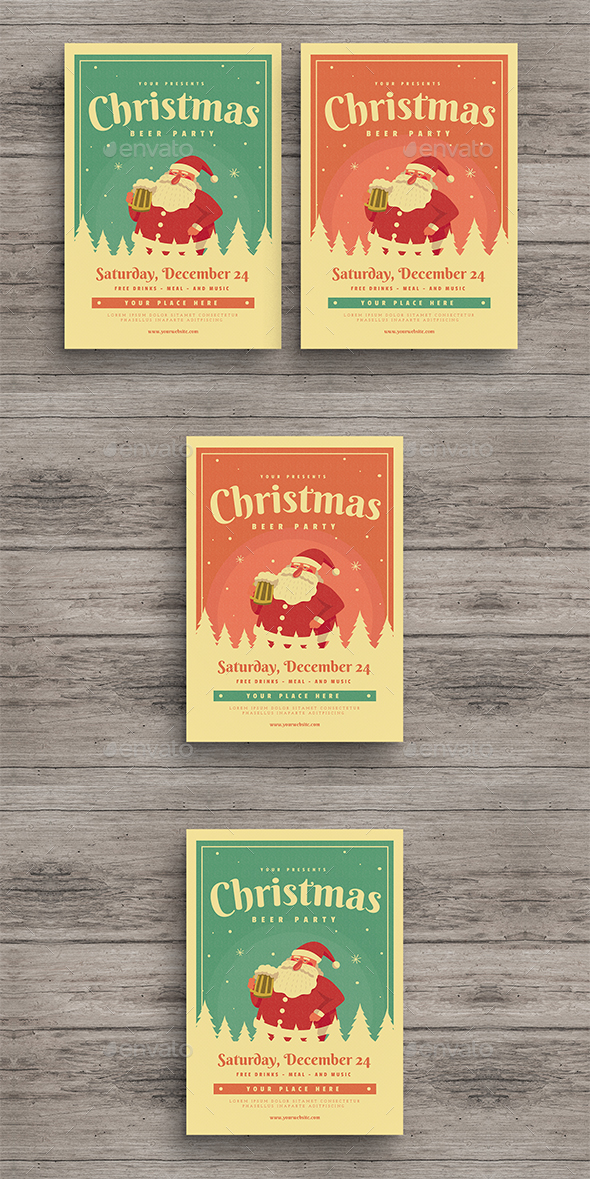 GraphicRiver Christmas Beer Party Flyer 20962052 GraphicRiver Christmas Beer Party Flyer 20962052