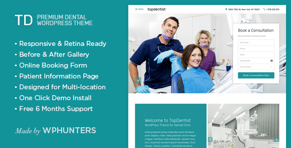 ThemeForest TD Premium Dental WordPress Theme 20764990 ThemeForest TD Premium Dental WordPress Theme 20764990