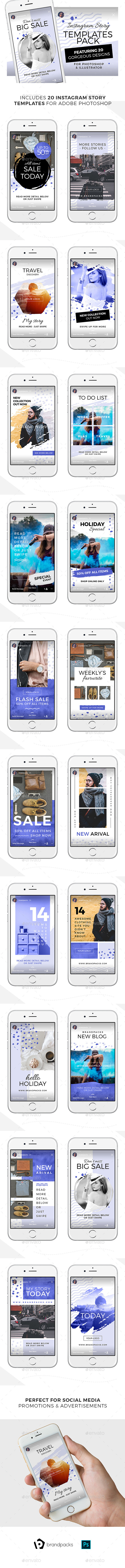 GraphicRiver Instagram Stories Templates Pack 20962272 GraphicRiver Instagram Stories Templates Pack 20962272