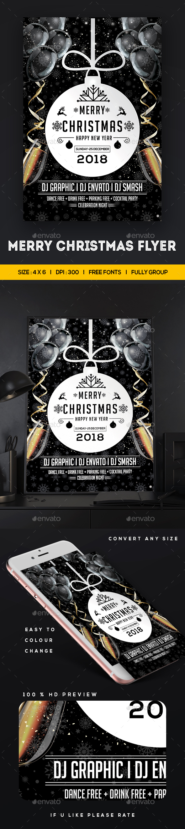 GraphicRiver Merry Christmas Flyer Template 20962322 GraphicRiver Merry Christmas Flyer Template 20962322