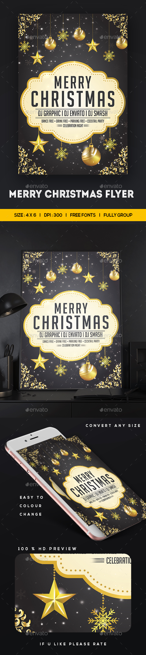 GraphicRiver Merry Christmas Flyer 20963087 GraphicRiver Merry Christmas Flyer 20963087