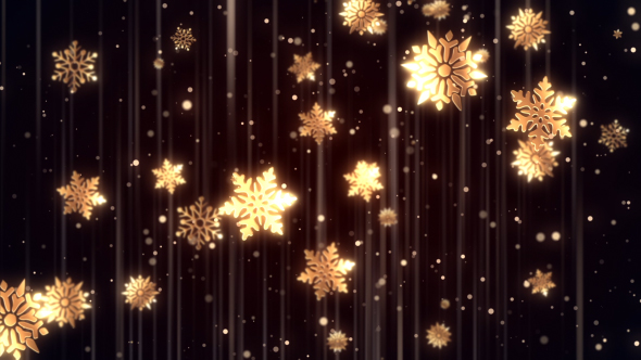 Christmas Golden Snowflakes alt