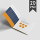 Square Trifold Brochure Mockup