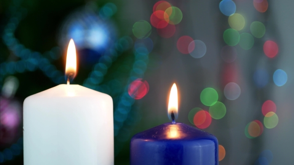 Put Out the Fire on White and Blue Candles alt