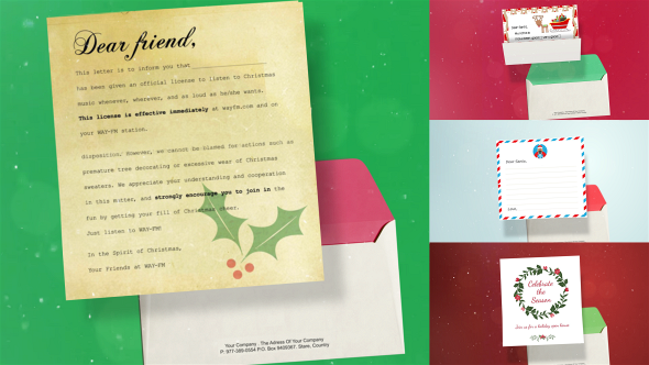 Christmas Opening Letter - VideoHive 20965738