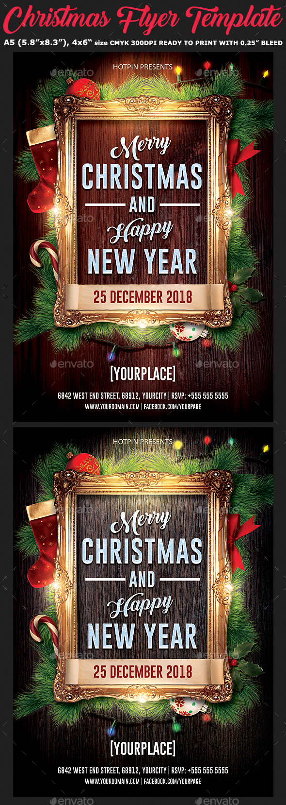 GraphicRiver Christmas New Year Flyer Template 20966015 GraphicRiver Christmas New Year Flyer Template 20966015