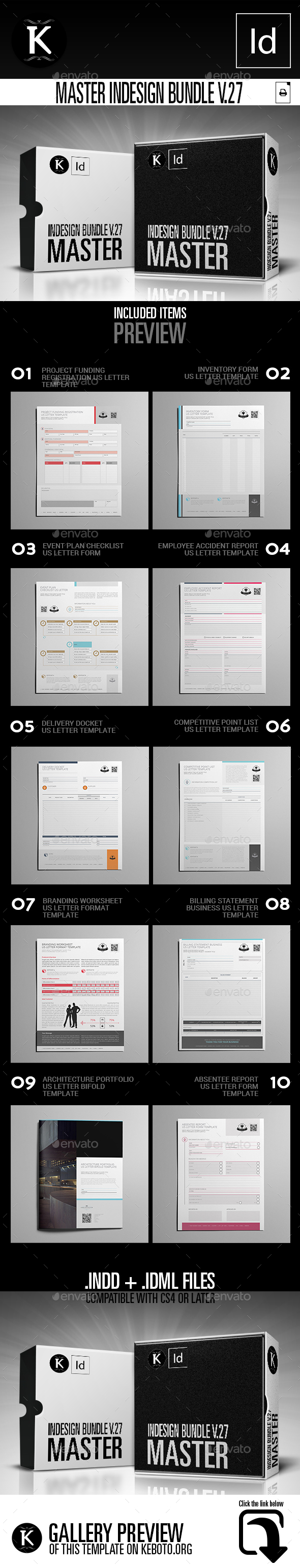 Master inDesign Bundle v.27 - Miscellaneous Print Templates