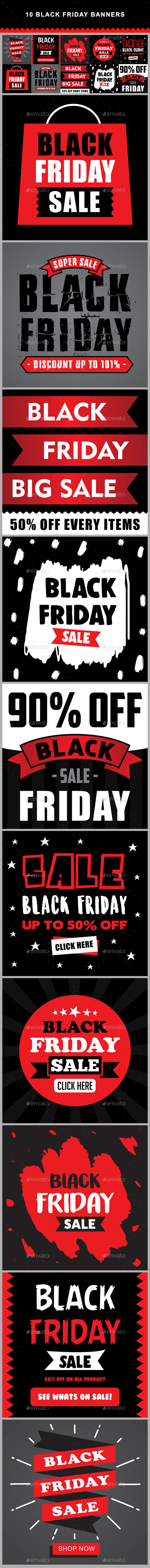 GraphicRiver 10 Black Friday Banners 20966447 GraphicRiver 10 Black Friday Banners 20966447