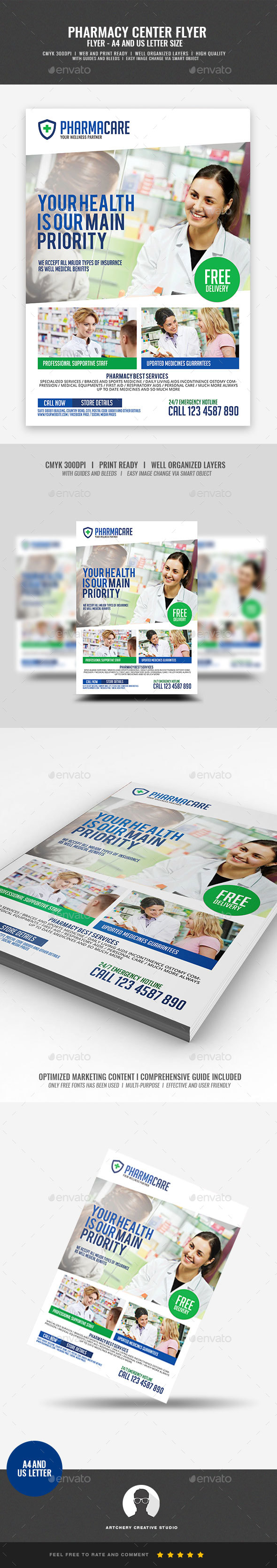GraphicRiver Pharmacy Company Flyer 20966469 GraphicRiver Pharmacy Company Flyer 20966469