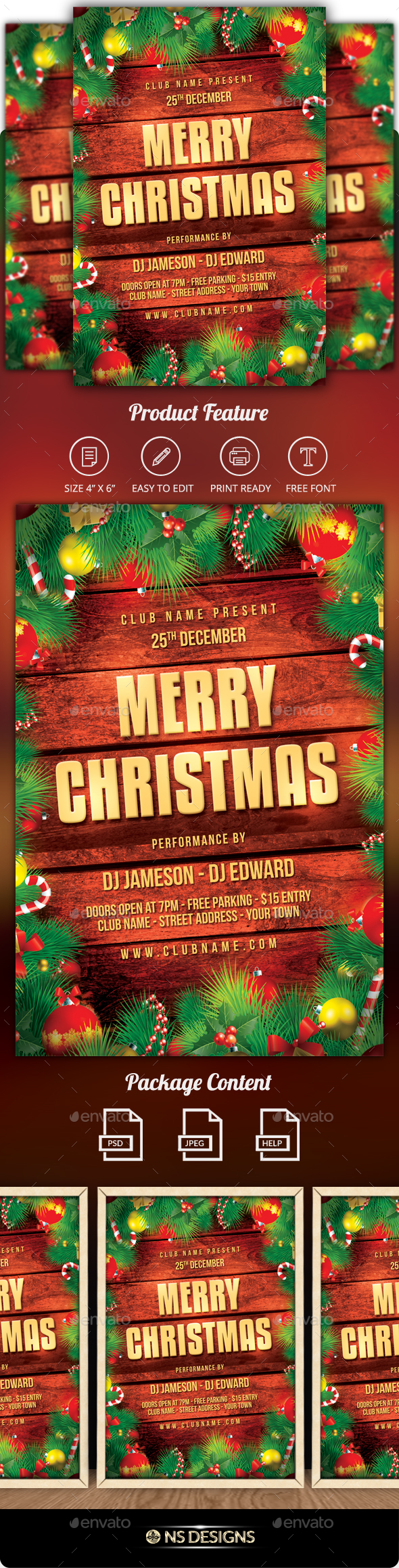 GraphicRiver Christmas Flyer 20939966 GraphicRiver Christmas Flyer 20939966