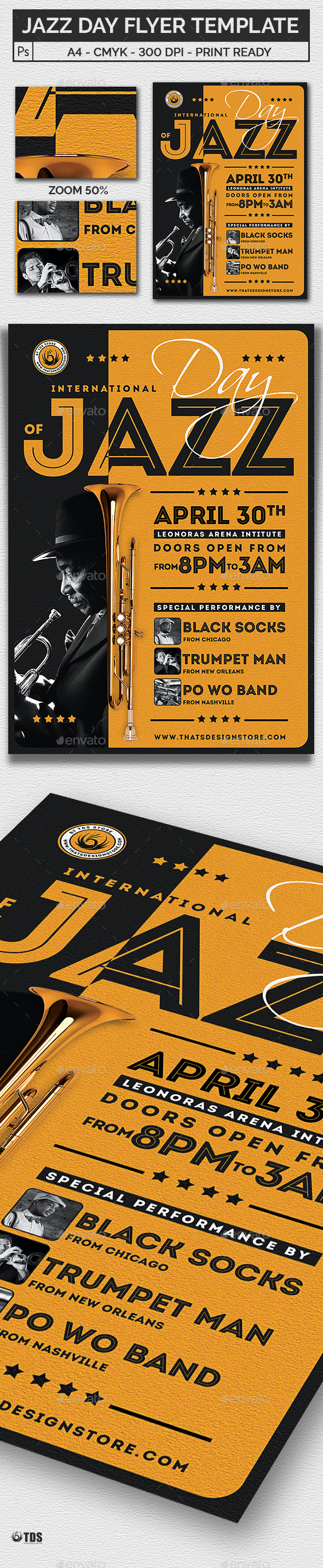 GraphicRiver Jazz Day Flyer Template 20967287 GraphicRiver Jazz Day Flyer Template 20967287
