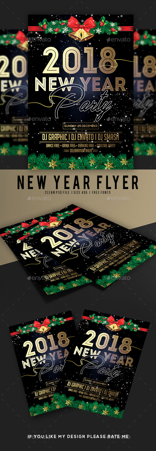 GraphicRiver New Year Flyer 20968253 GraphicRiver New Year Flyer 20968253