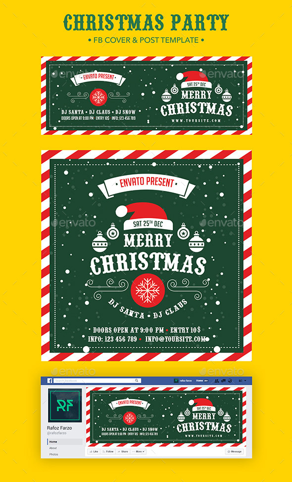 GraphicRiver Christmas Party Facebook 20969052 GraphicRiver Christmas Party Facebook 20969052