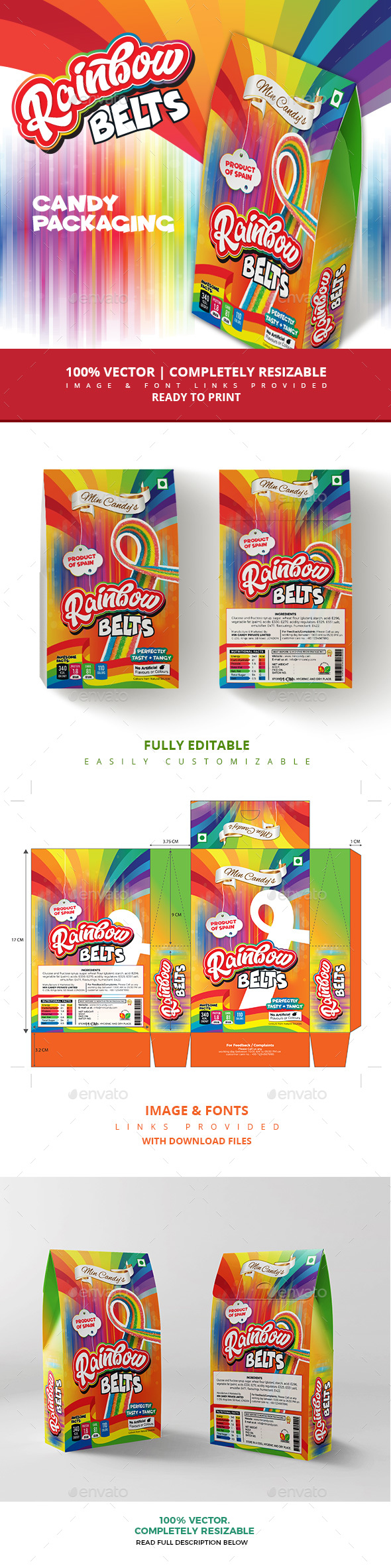 GraphicRiver Rainbow Candy Packaging 20969364 GraphicRiver Rainbow Candy Packaging 20969364