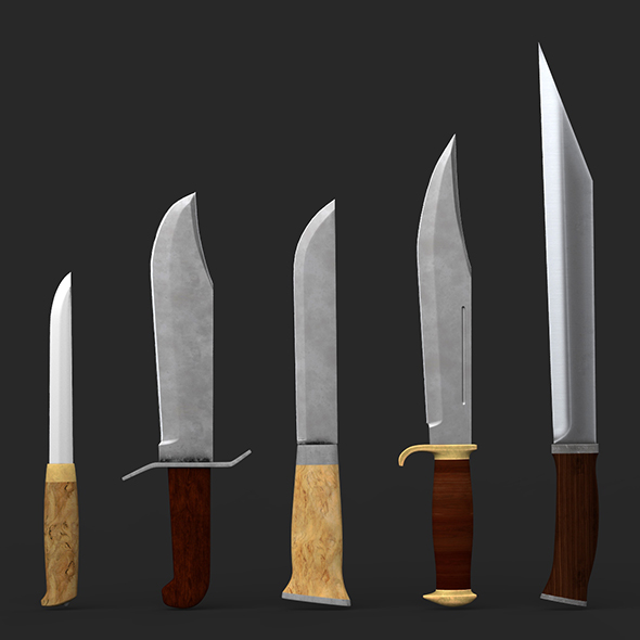 Bowie Knife Collection - 3Docean 20969433