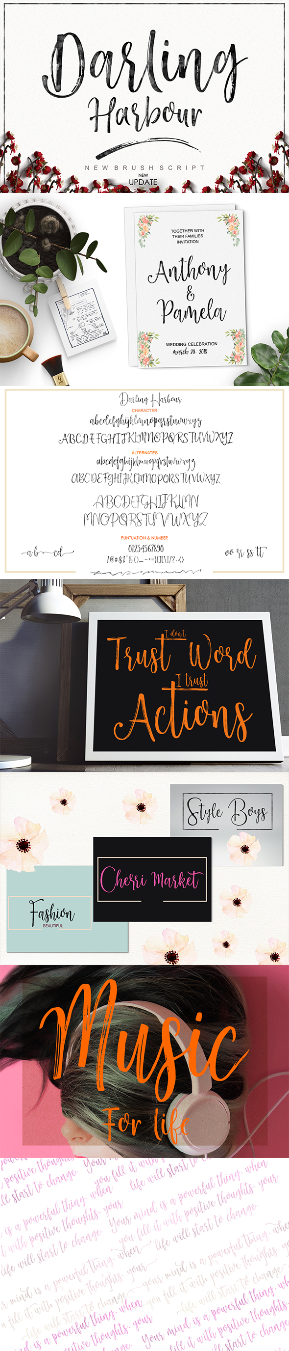 Darling Harbour - Script Fonts