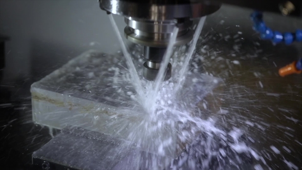 Metalworking CNC Milling Machine, Stock Footage | VideoHive