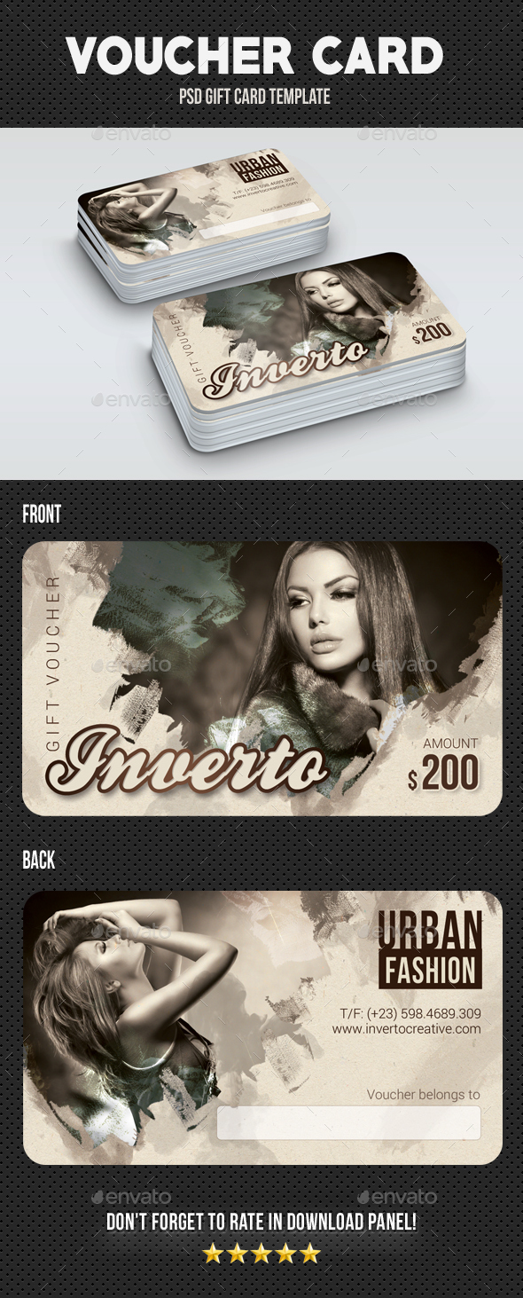 GraphicRiver Voucher Card 07 20948050 GraphicRiver Voucher Card 07 20948050