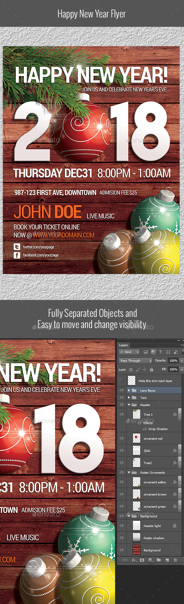 Happy New Year Flyer - Clubs & Parties Events