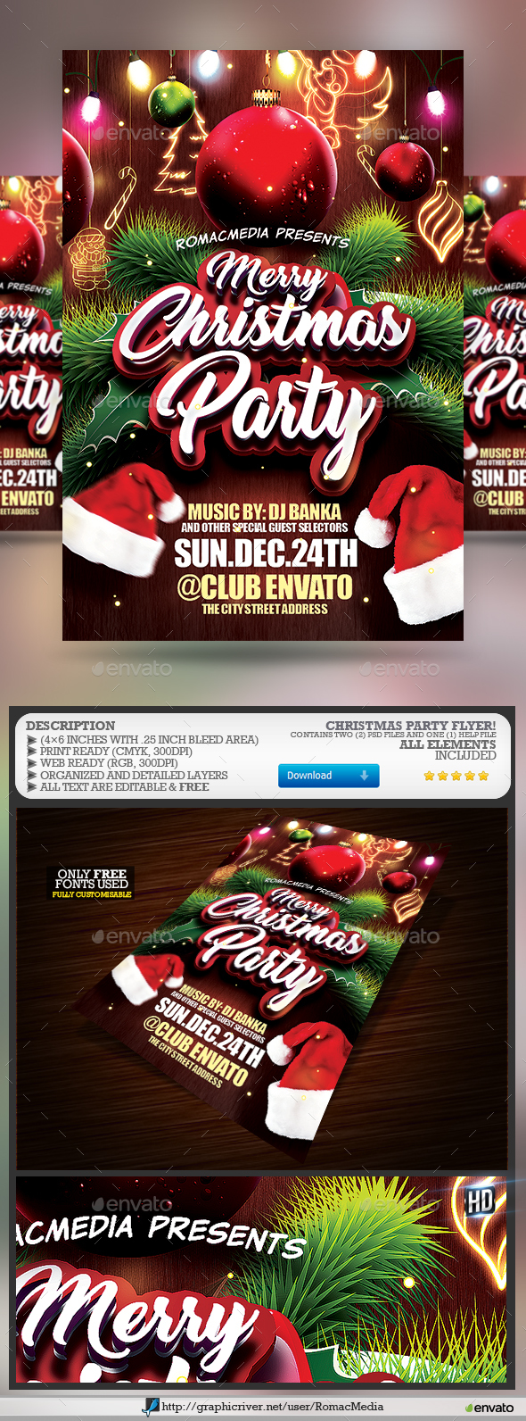Christmas Flyer - Clubs & Parties Events