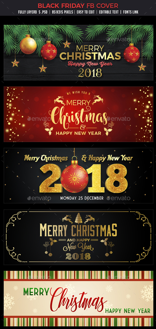 GraphicRiver 5 Christmas Face Book Cover 20970952 GraphicRiver 5 Christmas Face Book Cover 20970952