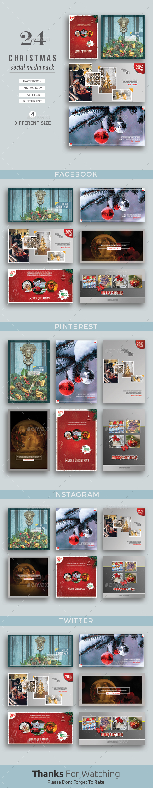 GraphicRiver Christmas Social Media Pack 20971077 GraphicRiver Christmas Social Media Pack 20971077
