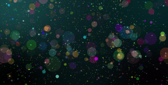 Colorful Bokeh Particles 4K alt