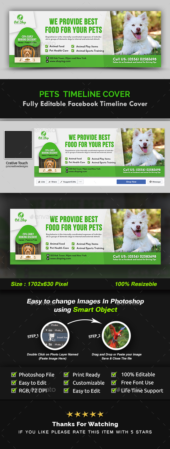 GraphicRiver Pet Facebook Timeline Cover Template 20971532 GraphicRiver Pet Facebook Timeline Cover Template 20971532