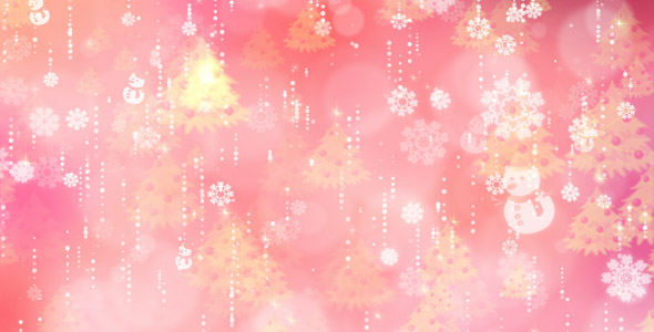 Snowflakes and Christmas Tree Background