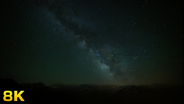 Milky Way in the Night Sky, Stock Footage | VideoHive