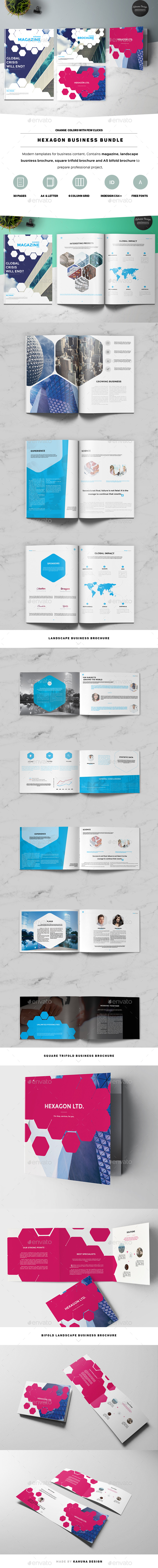 GraphicRiver Hexagon Business Bundle 20972528 GraphicRiver Hexagon Business Bundle 20972528