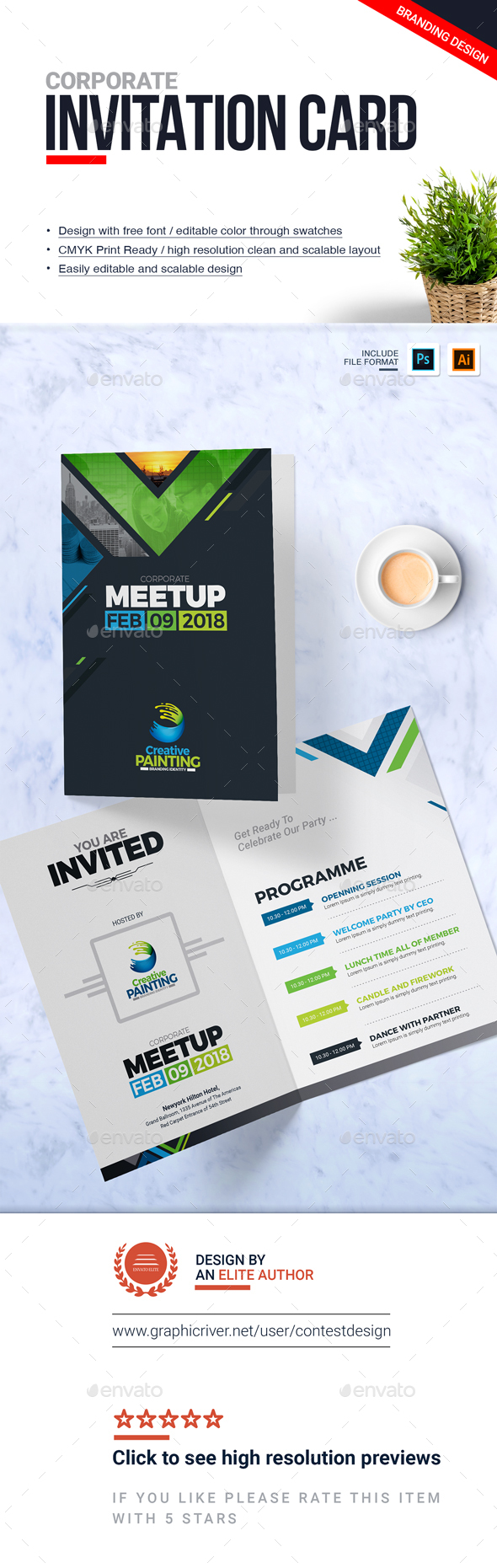 GraphicRiver Corporate Invitation Card Design Template 20952899 GraphicRiver Corporate Invitation Card Design Template 20952899