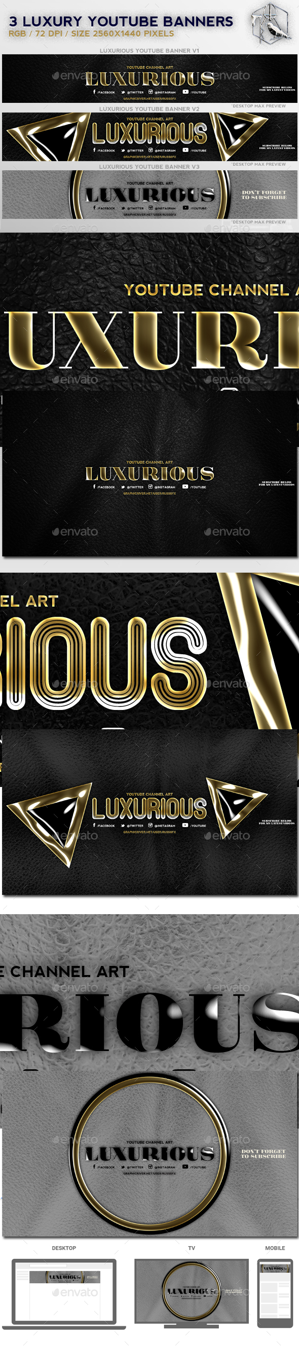 GraphicRiver 3 Luxury Youtube Banners 20972885 GraphicRiver 3 Luxury Youtube Banners 20972885