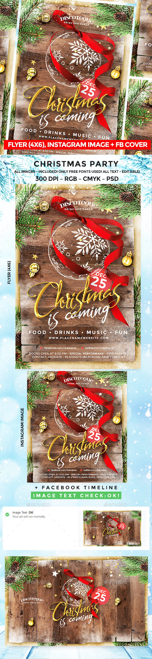Christmas Party Flyer - Events Flyers